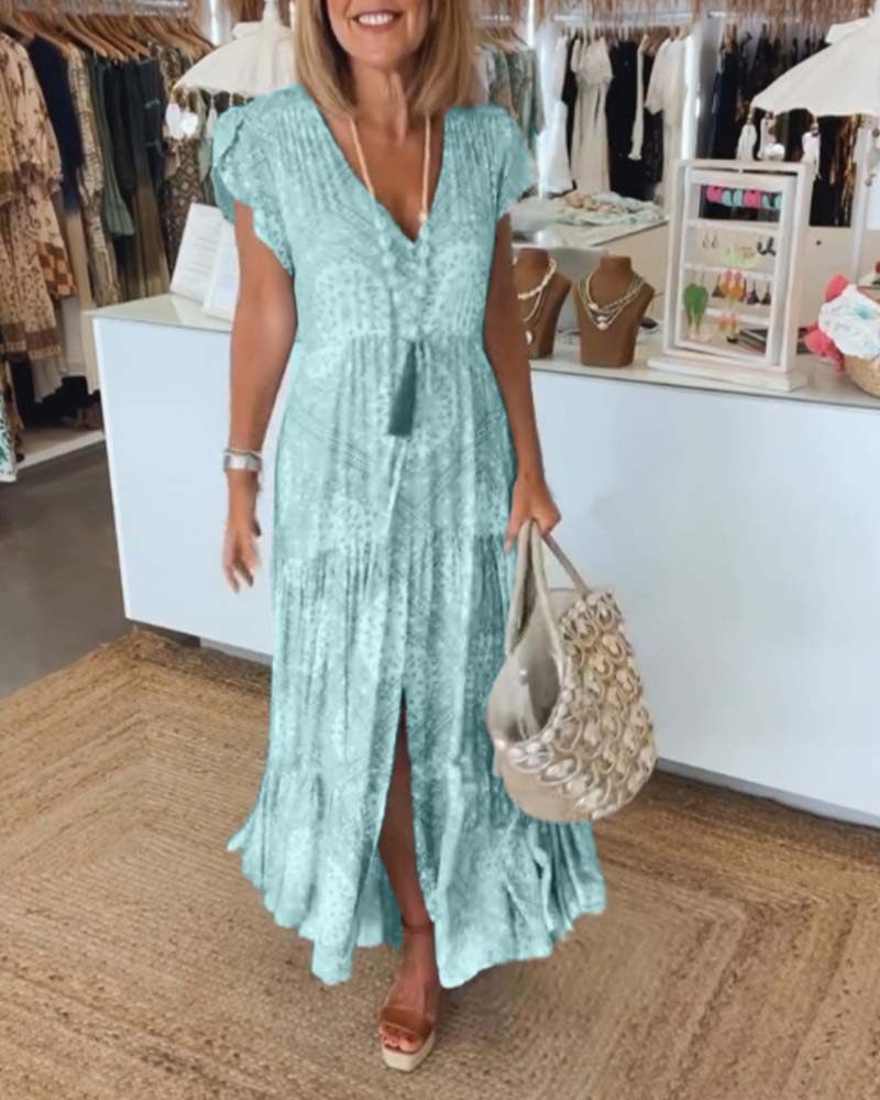 Rosalie® | Holiday Dress With Slit