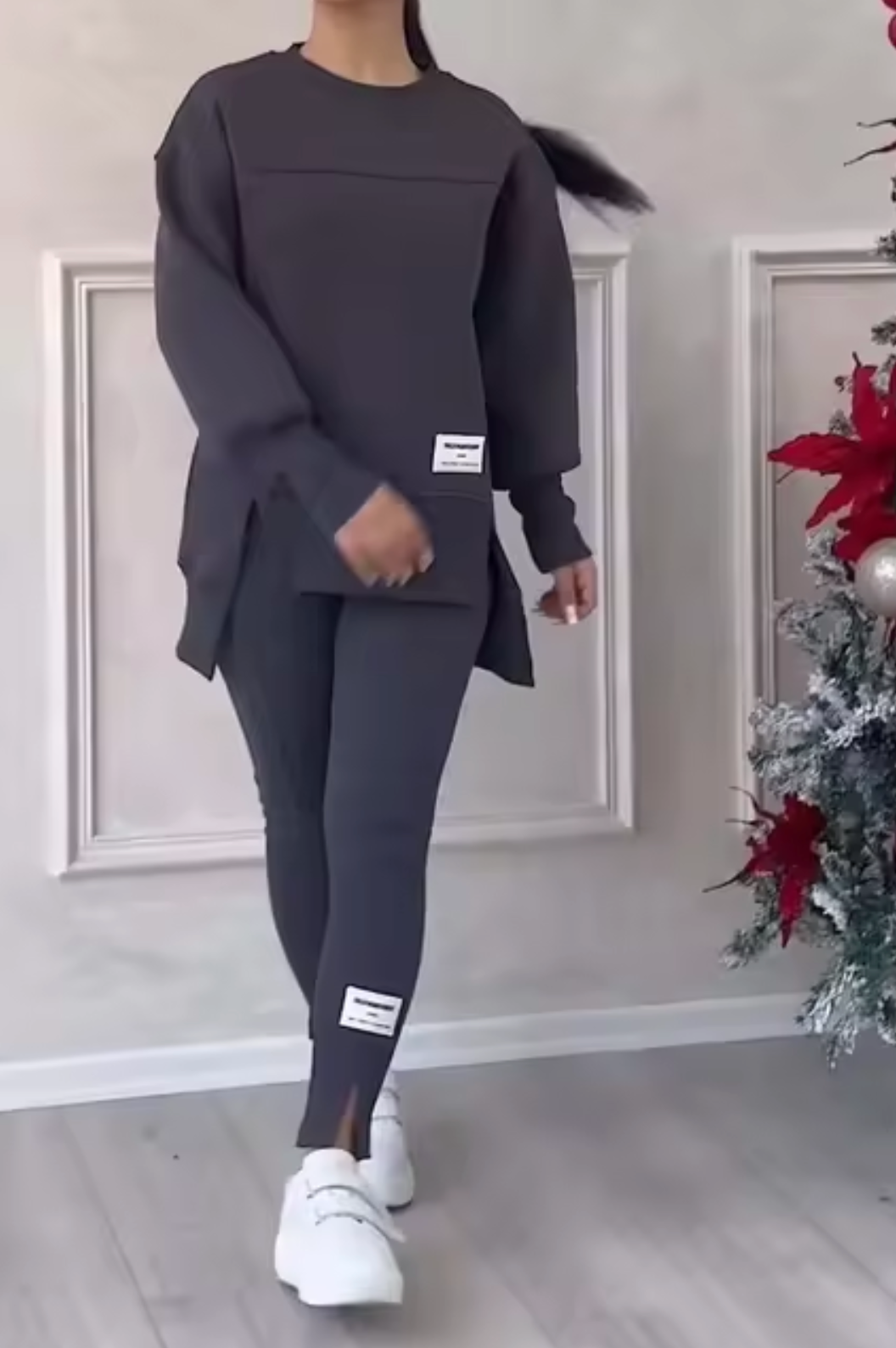Paz | Elegant sweater and trousers set