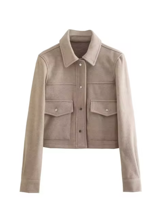 Begoña | Coat with button placket and front pockets