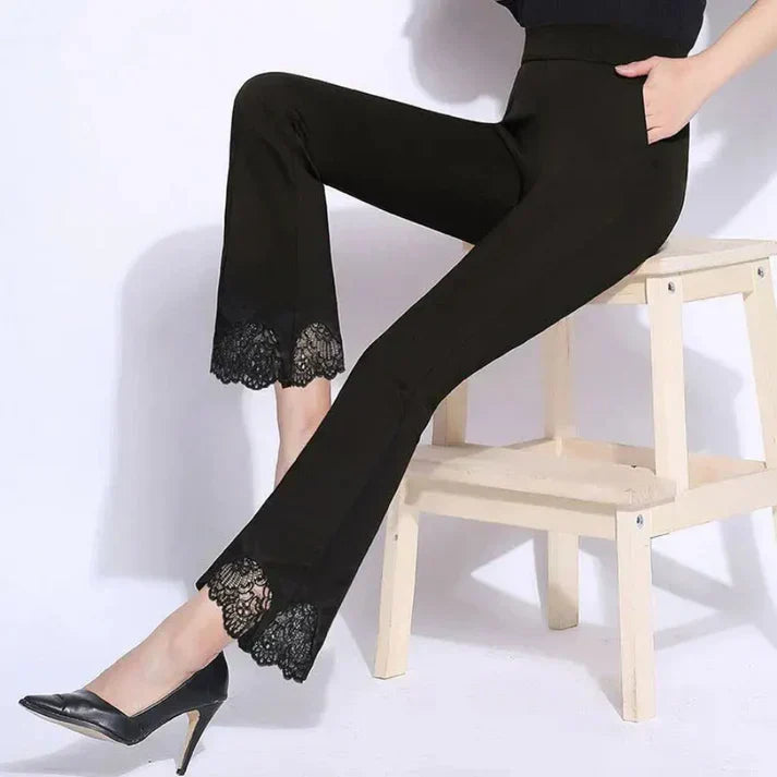 Ester® | Elegant High-Waisted Flared Trousers