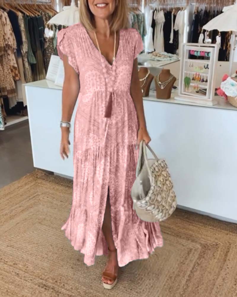 Rosalie® | Holiday Dress With Slit