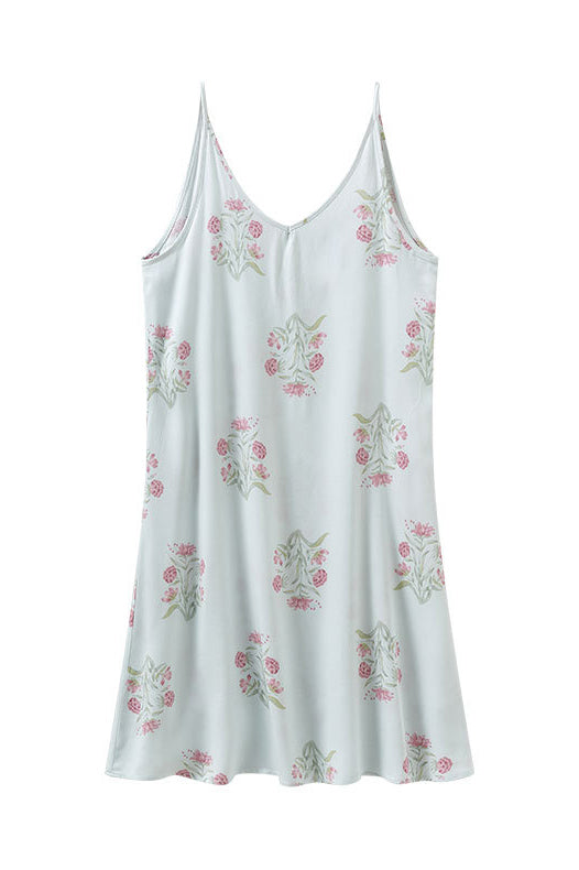 María Fernanda® | Printed Camisole Dress With Crossed Straps At The Back