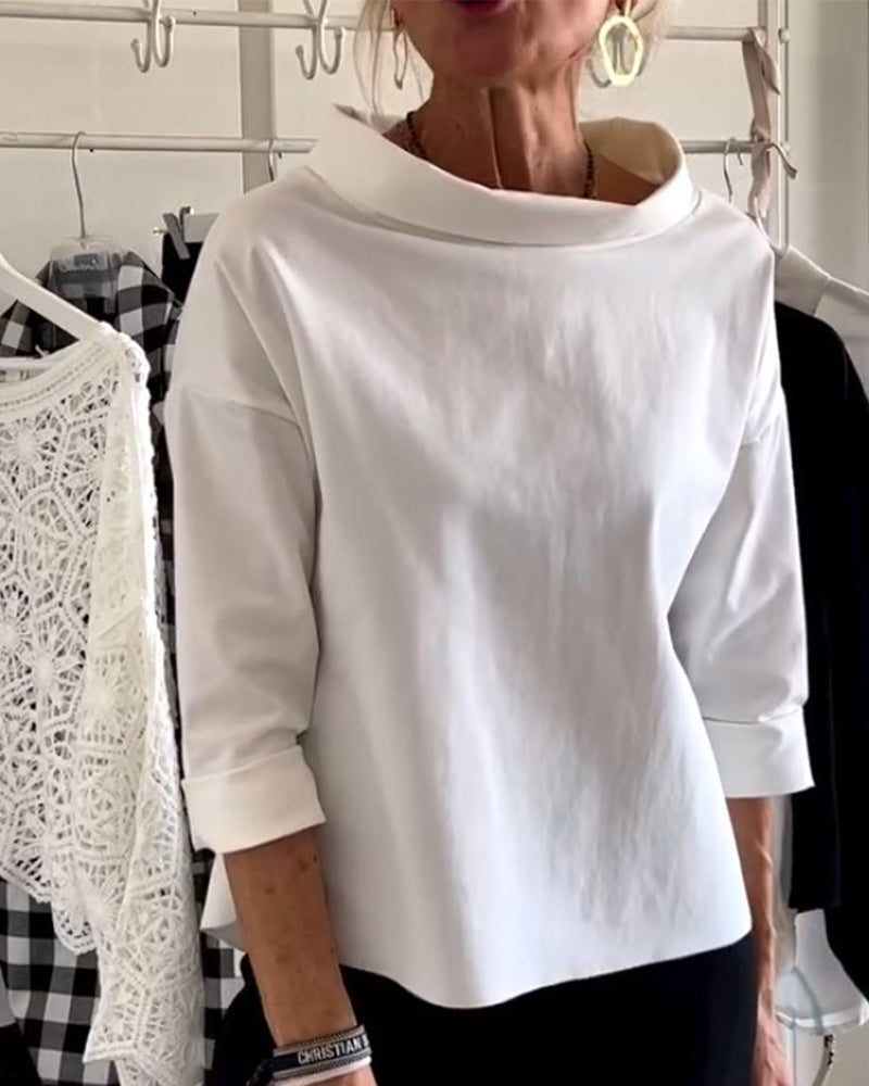 Aldona® | Women'S Elegant Blouse With Half Sleeves