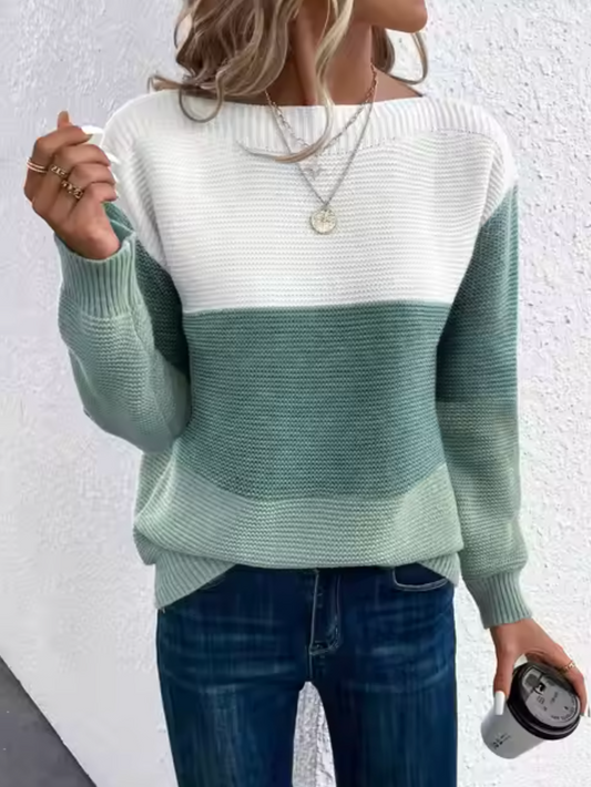 Karen | Elegant three-color sweater