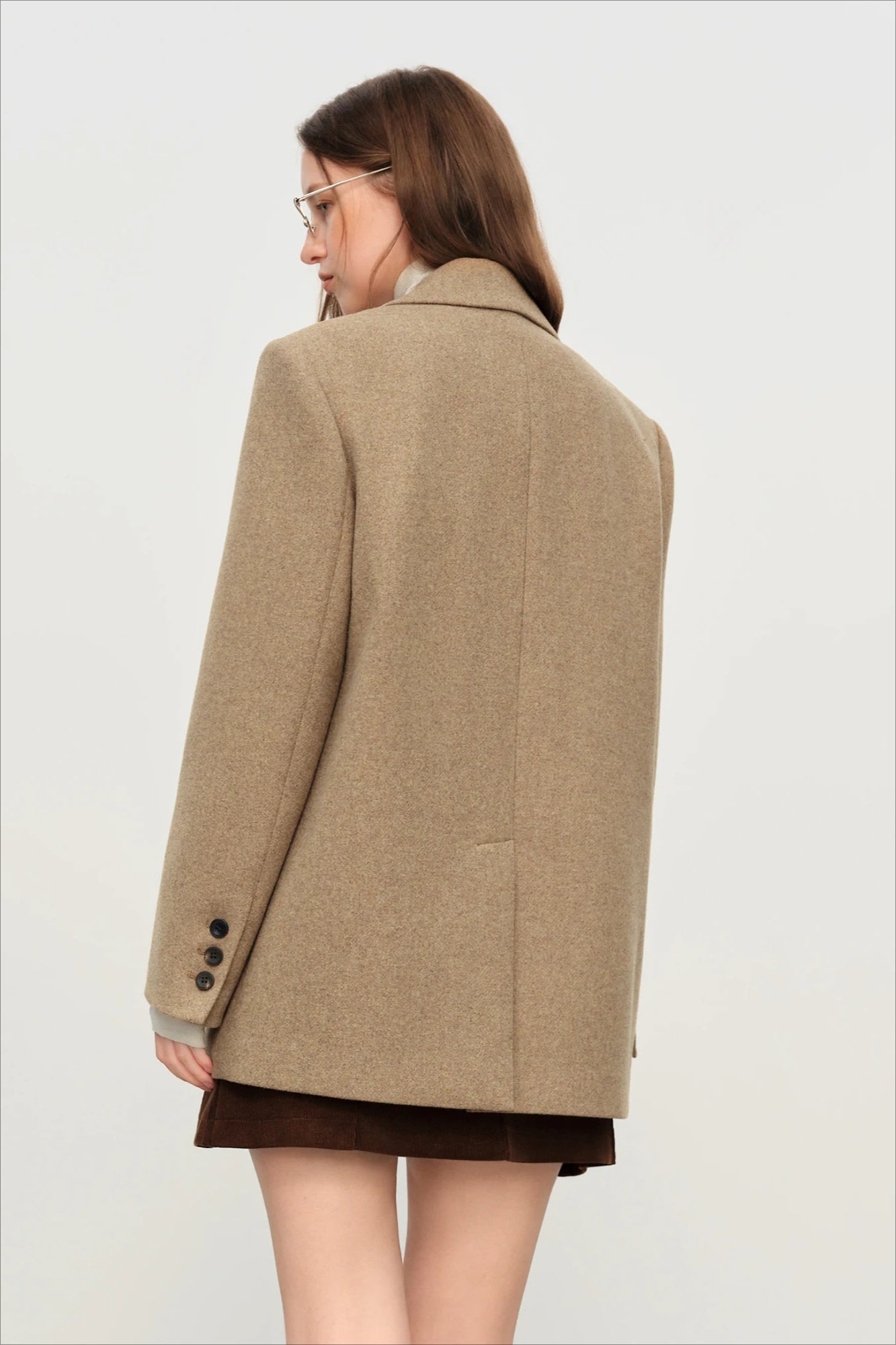 Retro Plaid Short Blazer Blazer