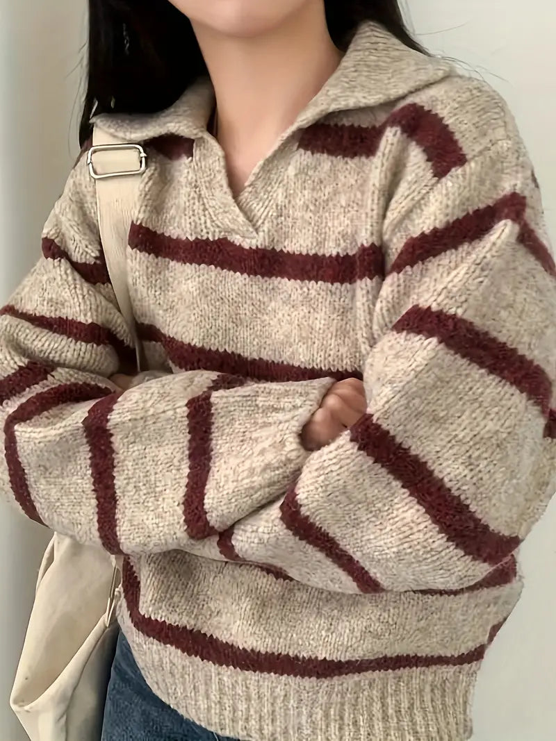 Elena | V-neck knitted sweater