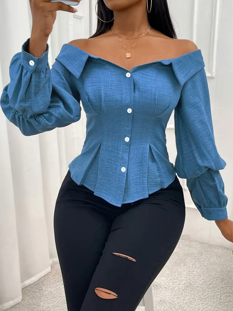 Alberta® | Elegant Off-The-Shoulder Blouse