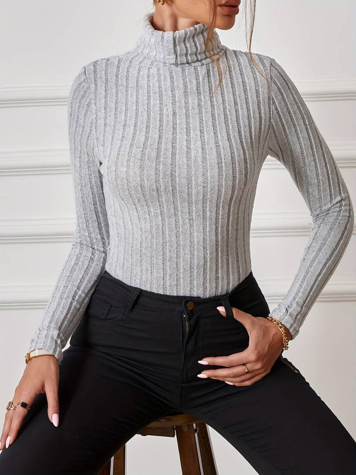 Balbina® | Simply Knitted Bodysuit With A Turtleneck