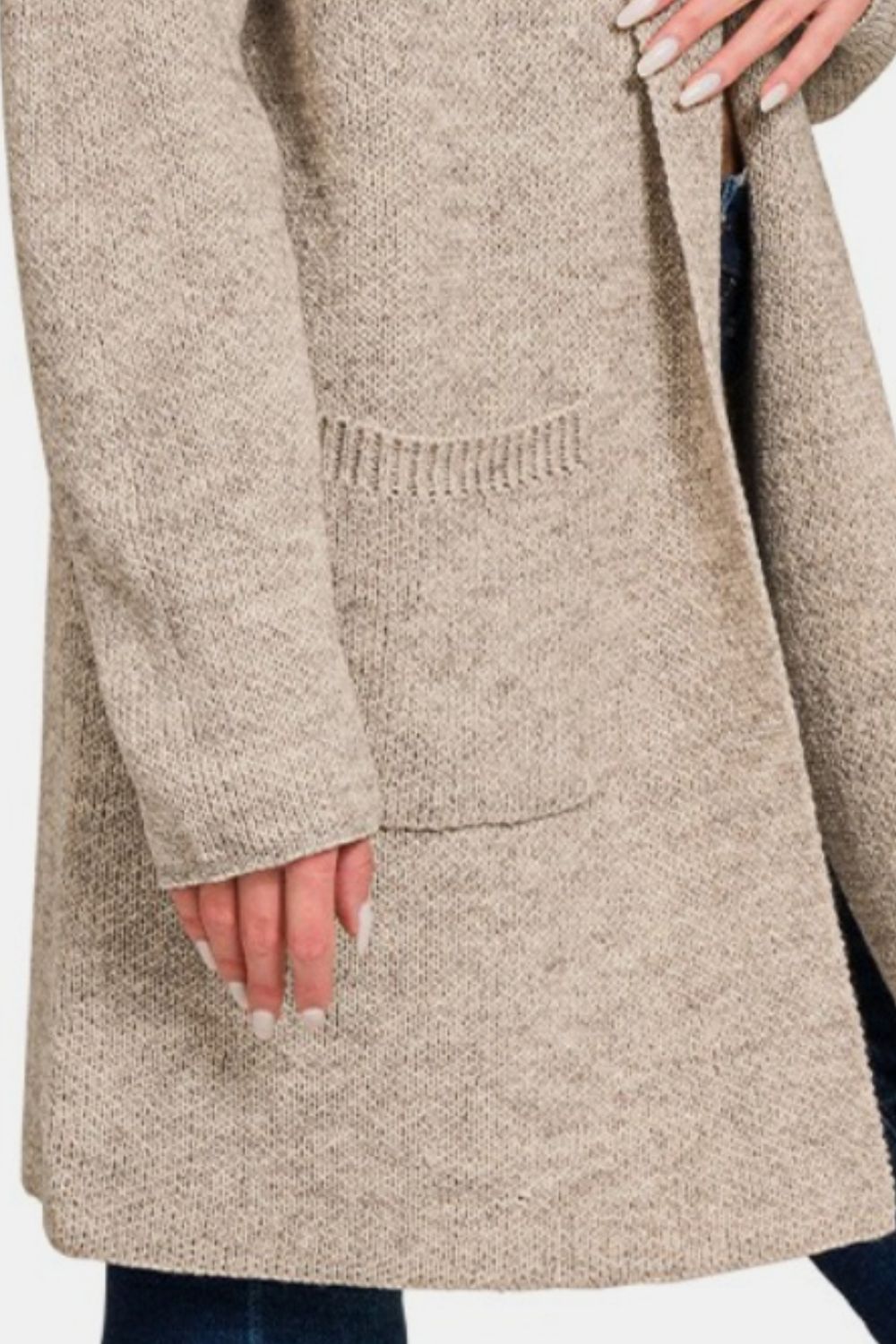 Carmen | Hooded sweater cardigan with open front