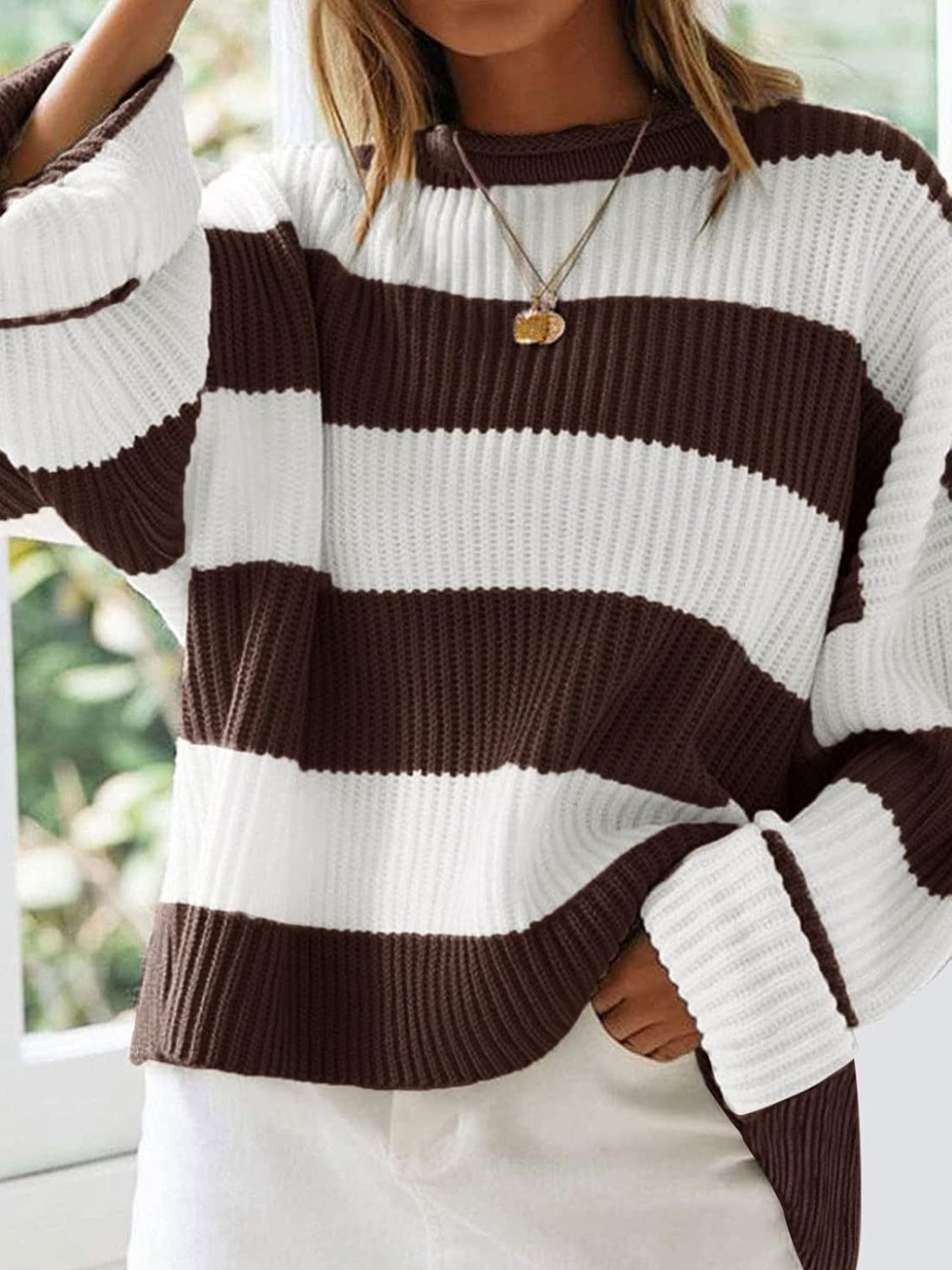Tania | Crew neck sweater with long sleeves