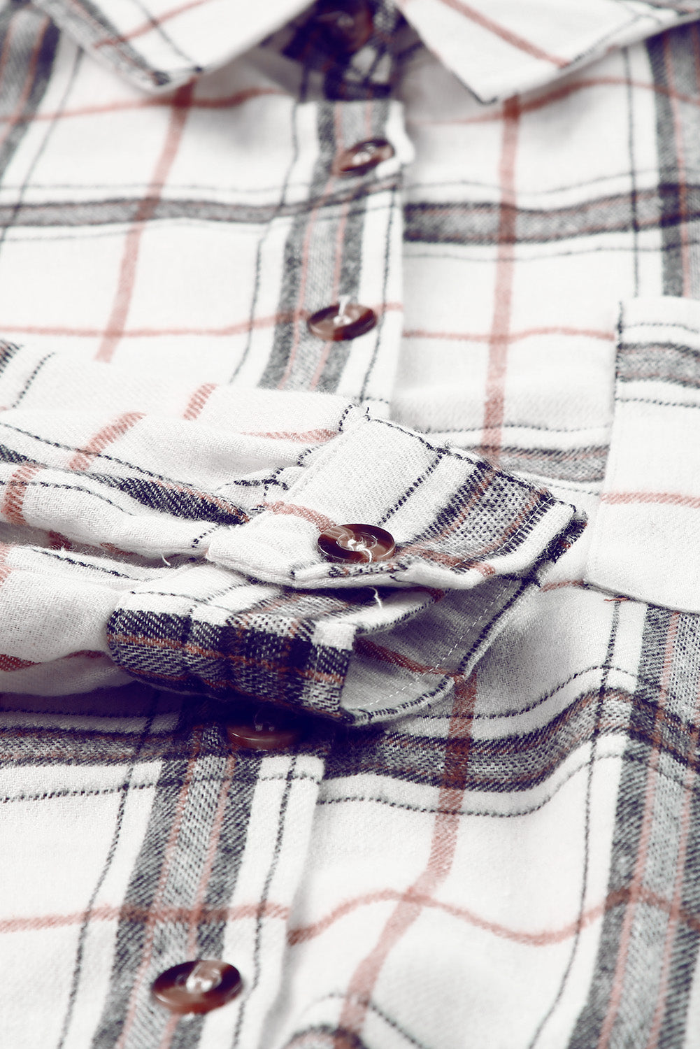 Gabriela | Checked high-low jacket with slit
