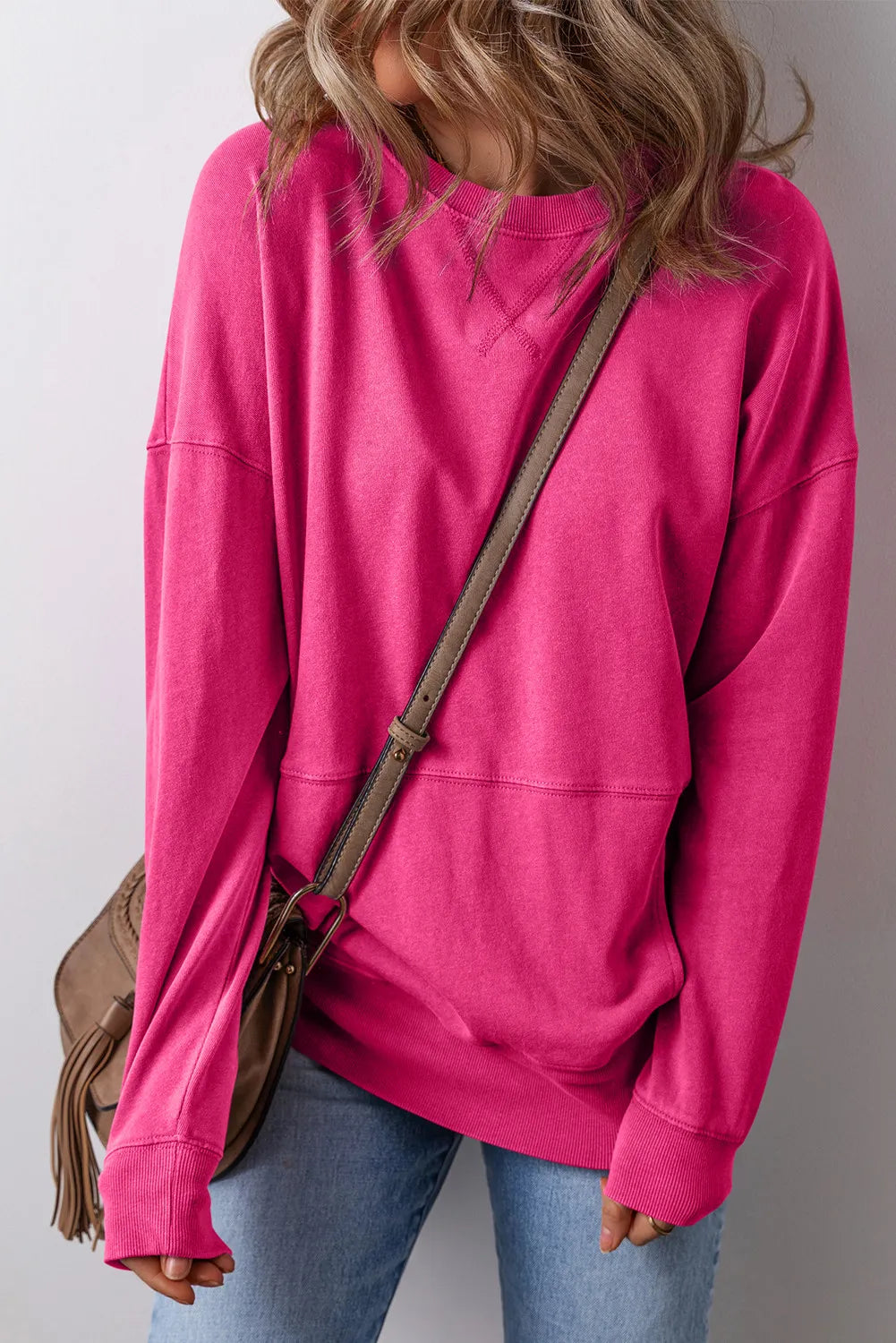 Dafne | Long sleeve crew neck sweatshirt