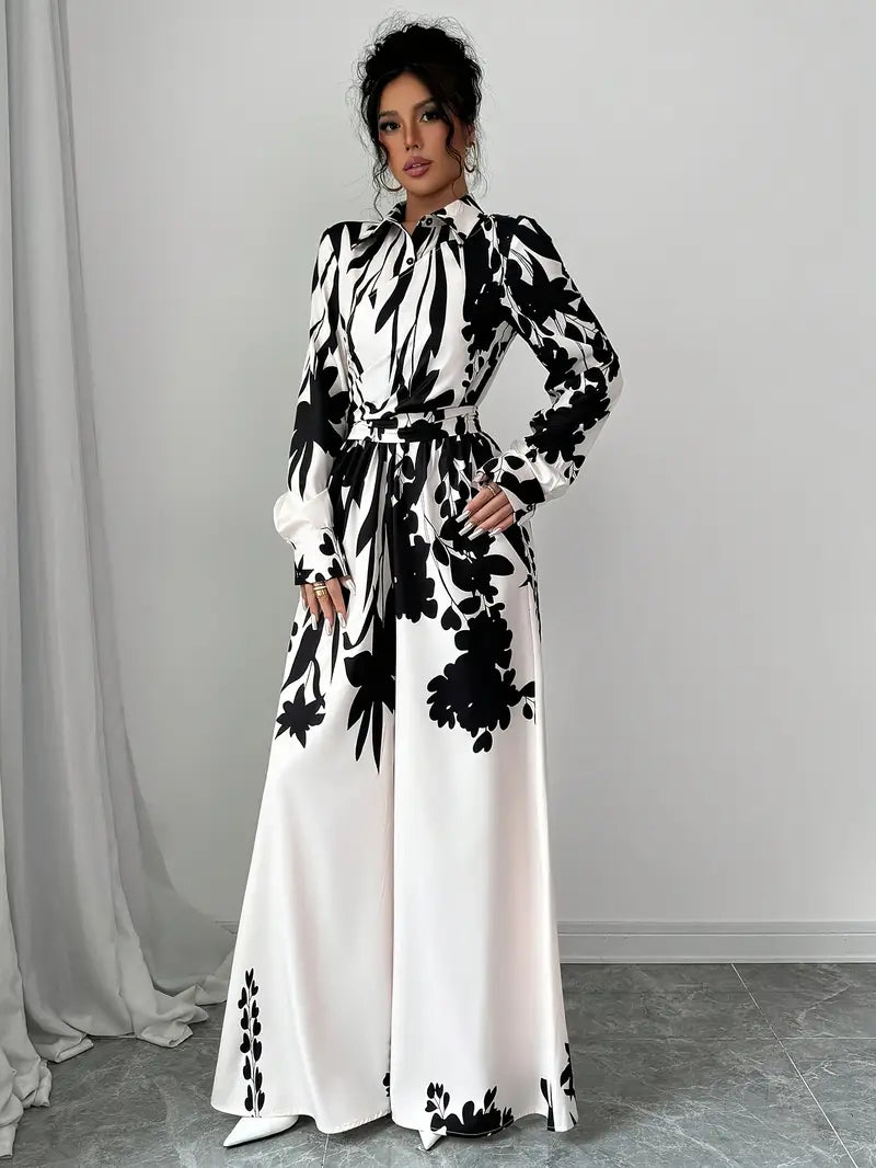 Sole® | Floral Wide Leg Jumpsuit