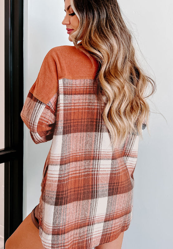 Matilde | Checked long sleeve jacket with buttons