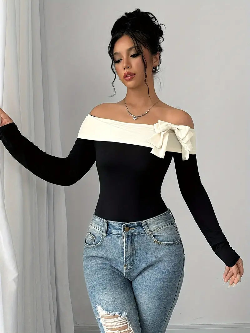 Ortensia® | Elegant Off-The-Shoulder Bodysuit