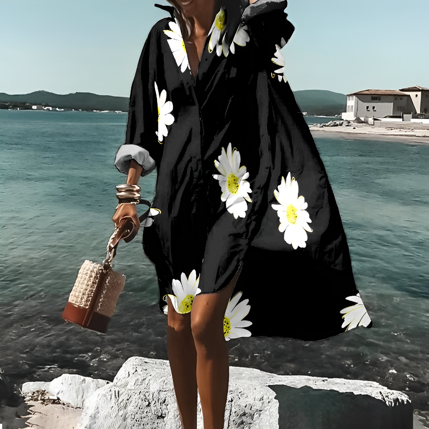 Lana® | Knee-Length Dress With Unique Print