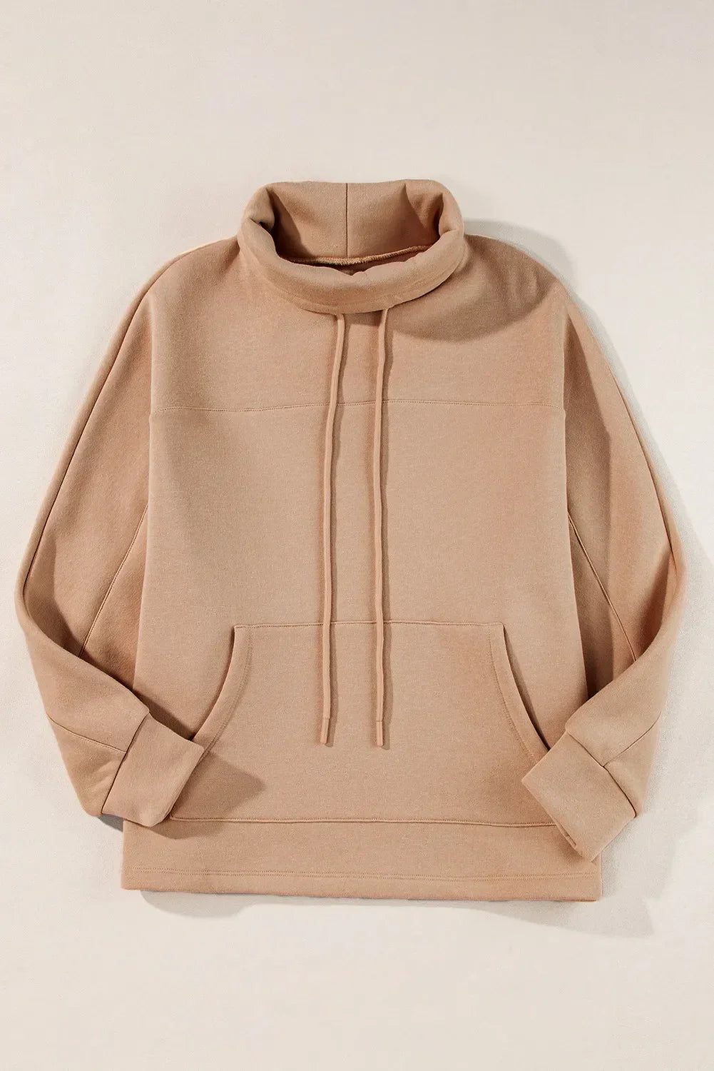 Camila | Long-sleeved sweatshirt with turtleneck and drawstring