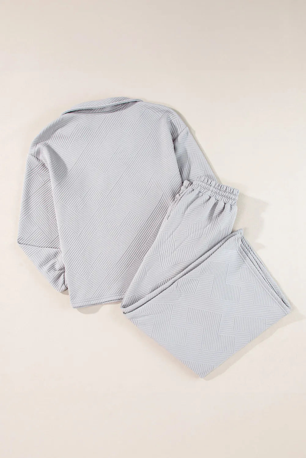 Viola | Set of structured long-sleeved shirt and drawstring trousers
