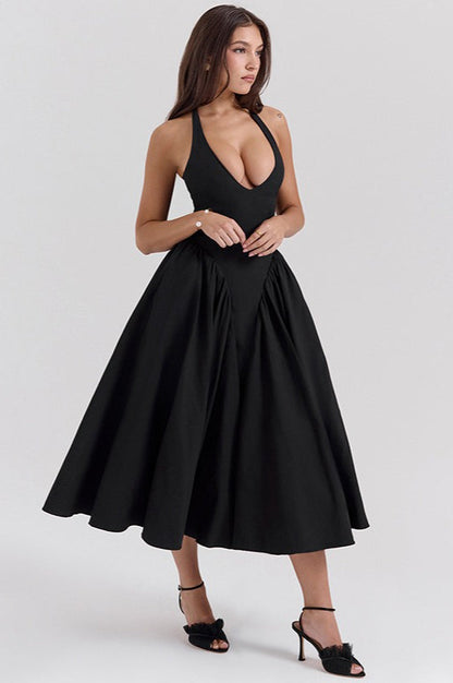 Halter Backless Tie Party Dress