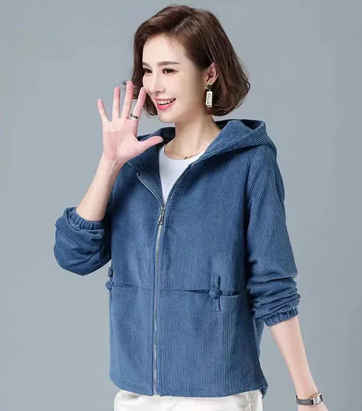 Sandra® | High-Quality Corduroy Jacket With Hood
