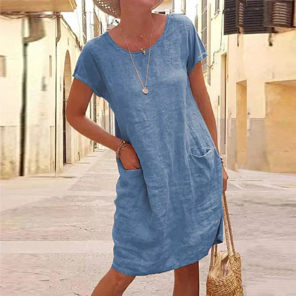 Hayden® | Linen And Cotton Casual Dress