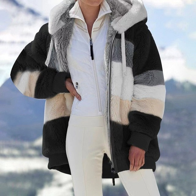 Sabrina | Fleece jacket with hood