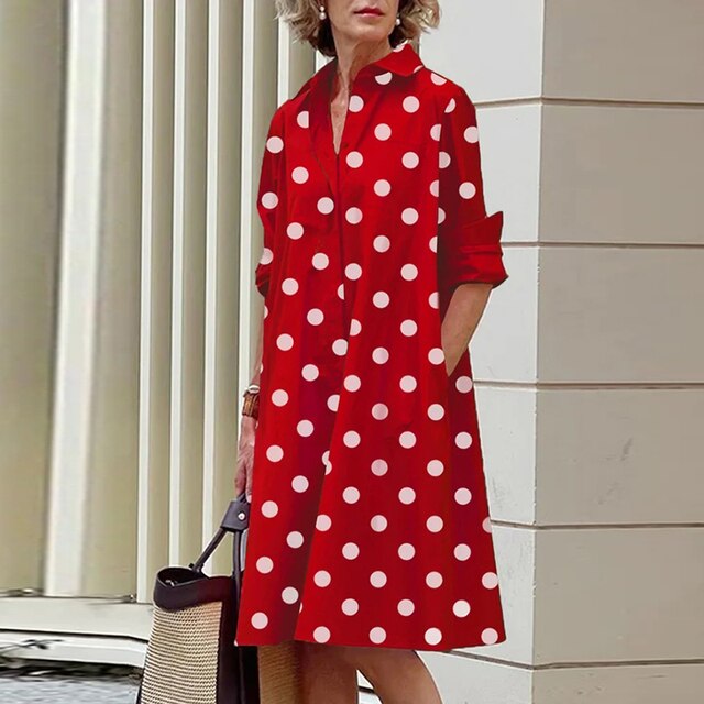 Eva® | Vintage Long Sleeve Dress