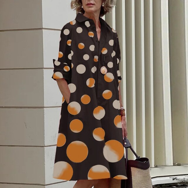 Eva® | Vintage Long Sleeve Dress