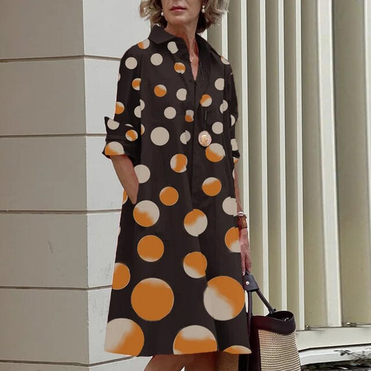 Eva® | Vintage Long Sleeve Dress