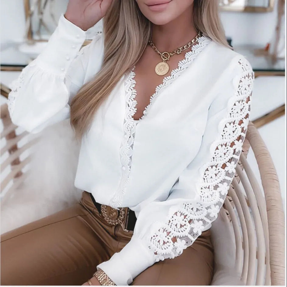 Austra® | Timelessly Elegant Women'S Blouse In Bright White