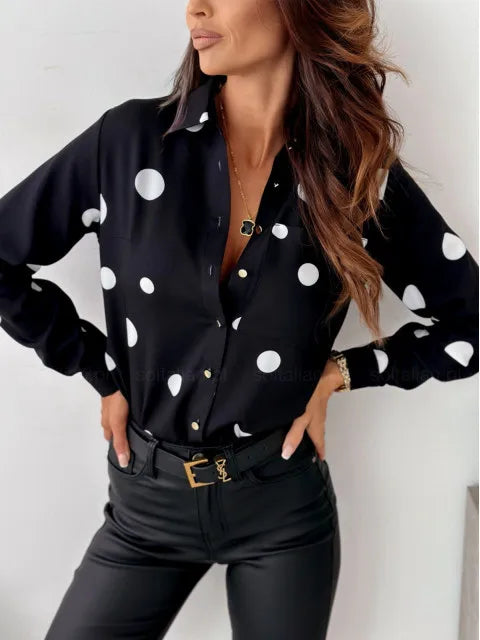 Flora® | Elegant Blouse With Dots