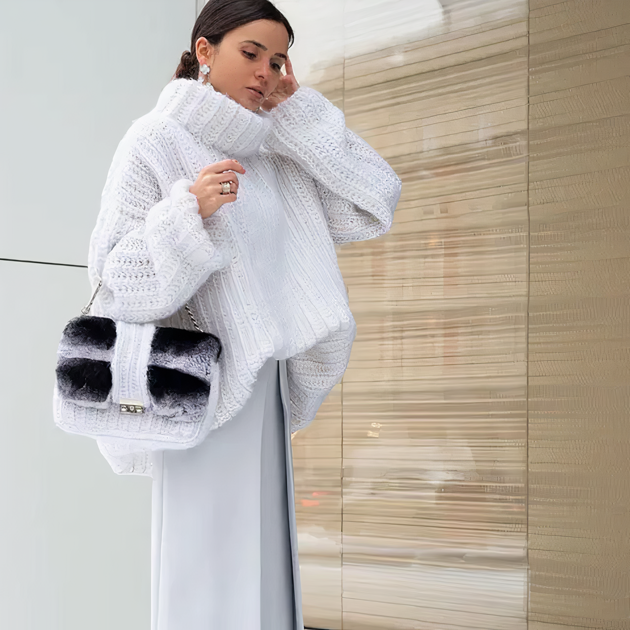 Cornelia | Fluffy knitted sweater
