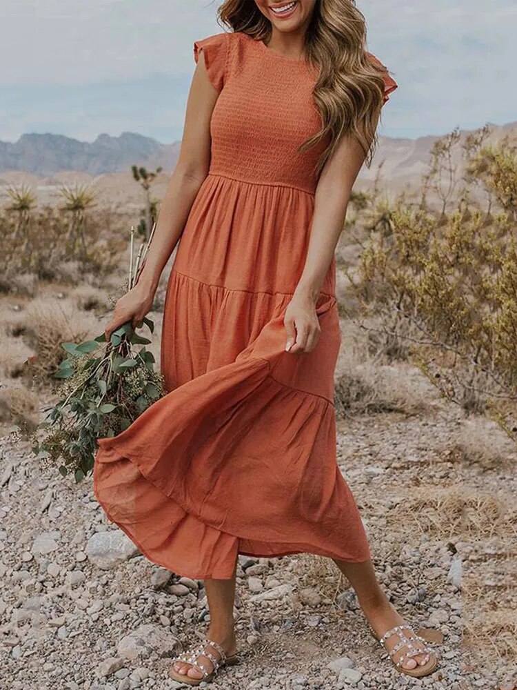 Ronja | Effortless Stylish Flowy Layered Dress