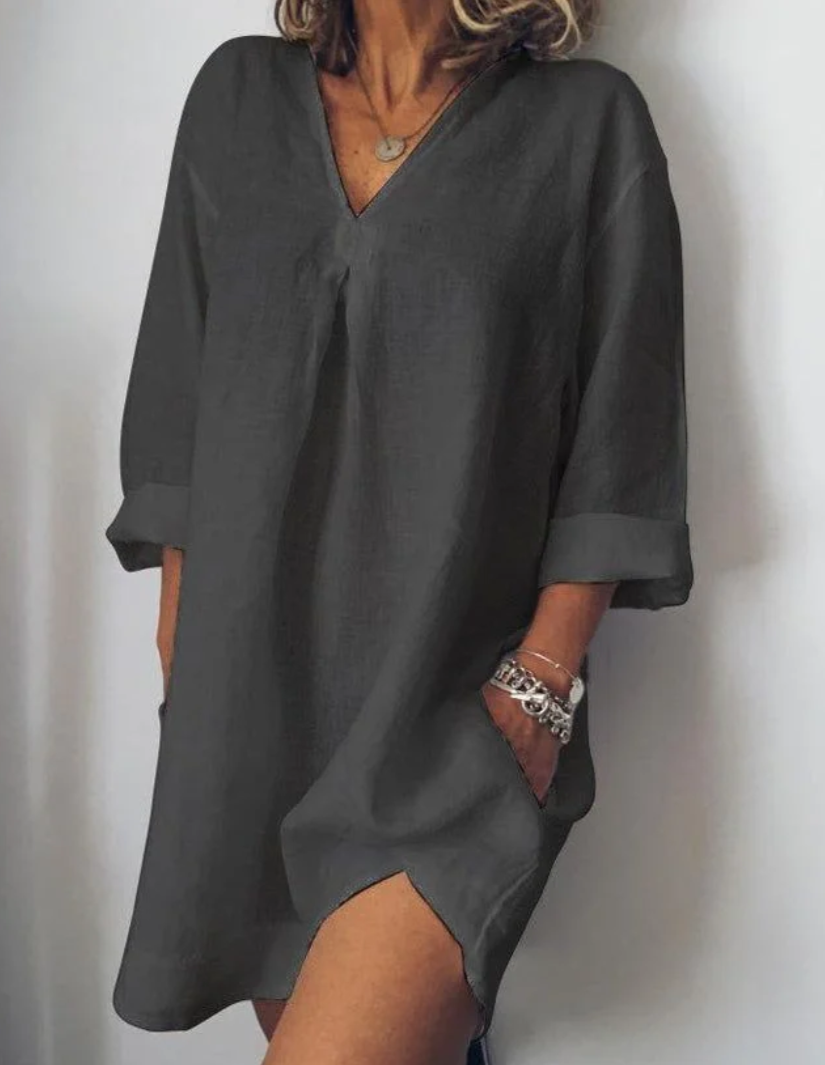 Gema® | Long Sleeve V-Neck Skirt