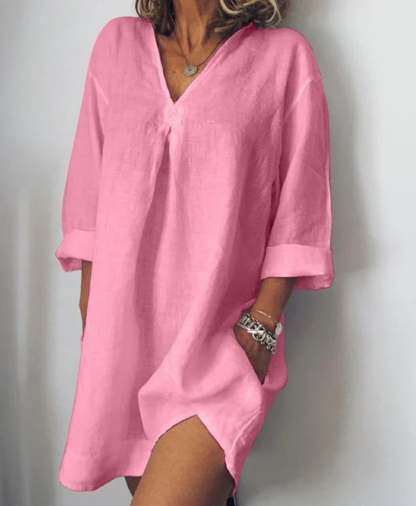 Gema® | Long Sleeve V-Neck Skirt