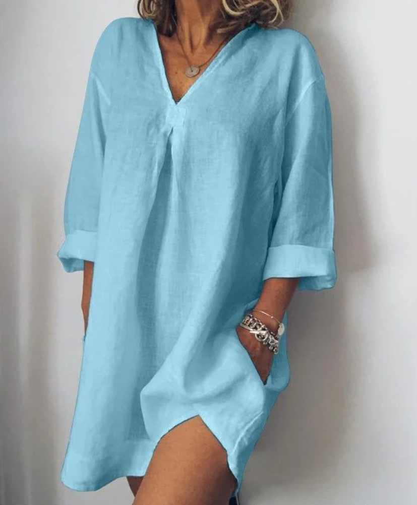 Gema® | Long Sleeve V-Neck Skirt