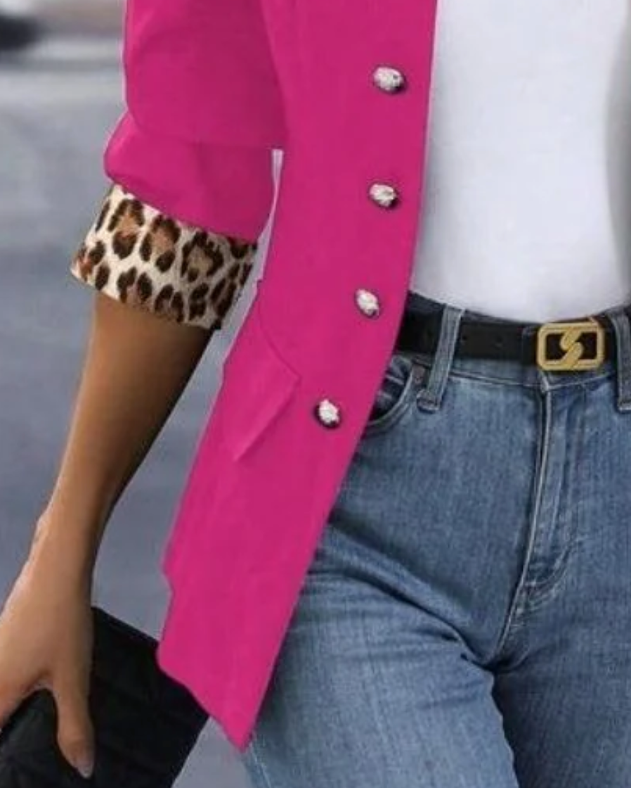 Antonella® | Exterior clothing with long lengths and no color rouge rosé