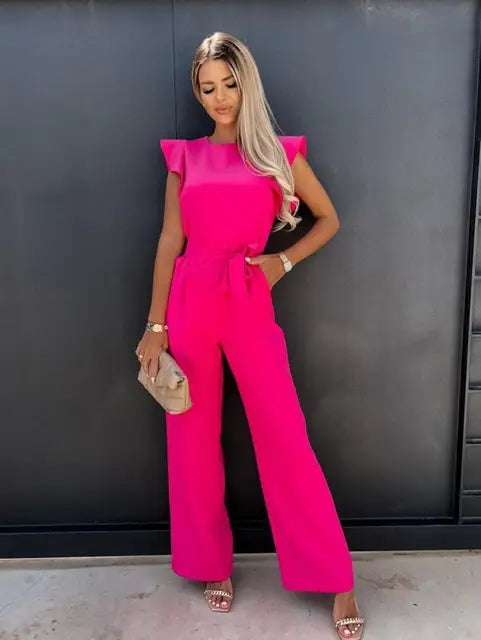 Camila® | Elegant Jumpsuit With Ruffled Sleeves