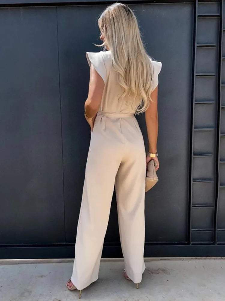 Camila® | Elegant Jumpsuit With Ruffled Sleeves