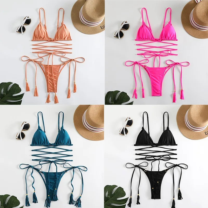 Fernanda® | Swimwear With Crossed Hallow Strings
