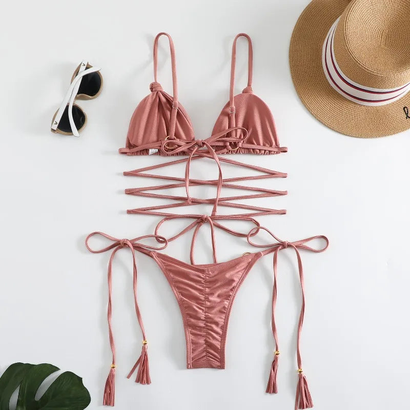 Fernanda® | Swimwear With Crossed Hallow Strings