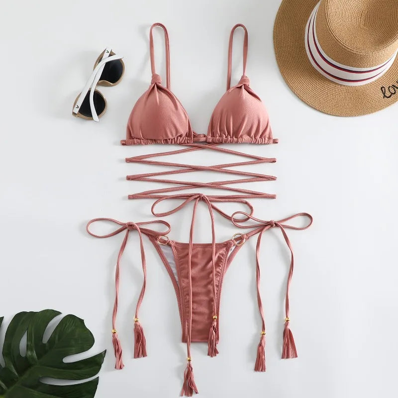 Fernanda® | Swimwear With Crossed Hallow Strings