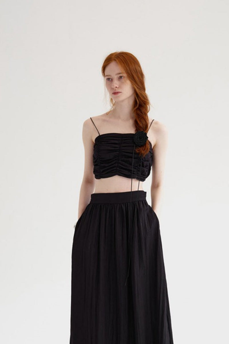 Norma® | Sleeveless Bandeau Top With Pleats