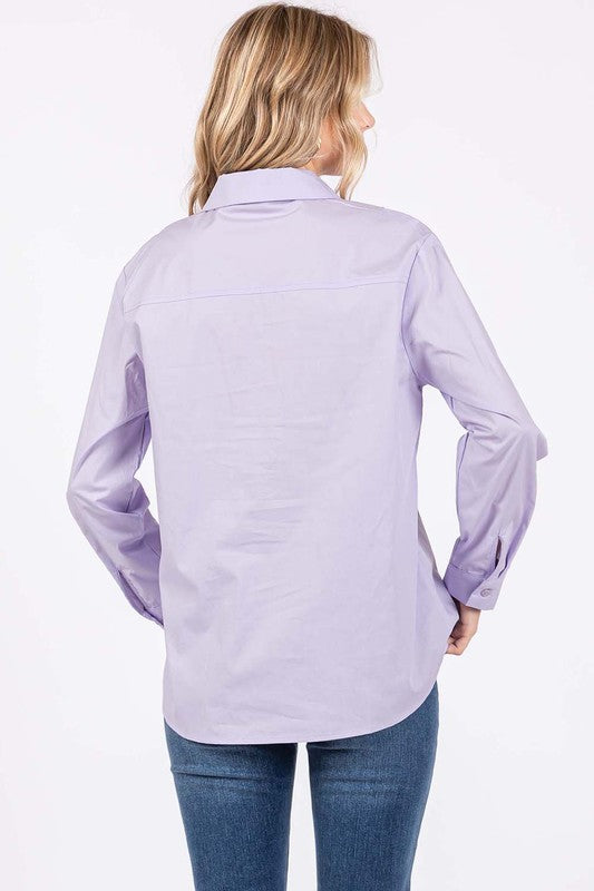 Erika | Shirt with rhinestone buttons
