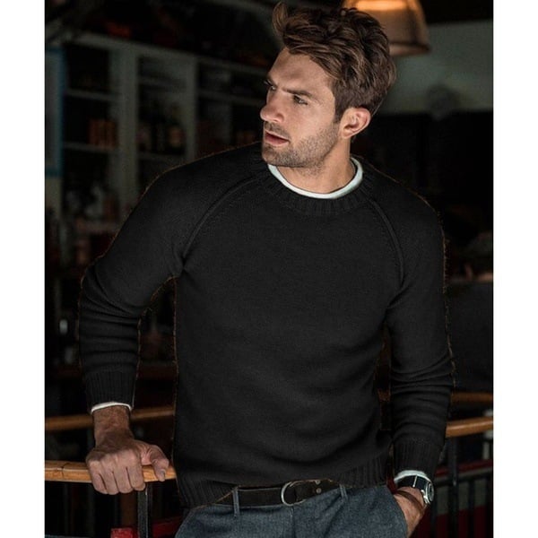 Troy | Men's Crew Neck Knit Sweater