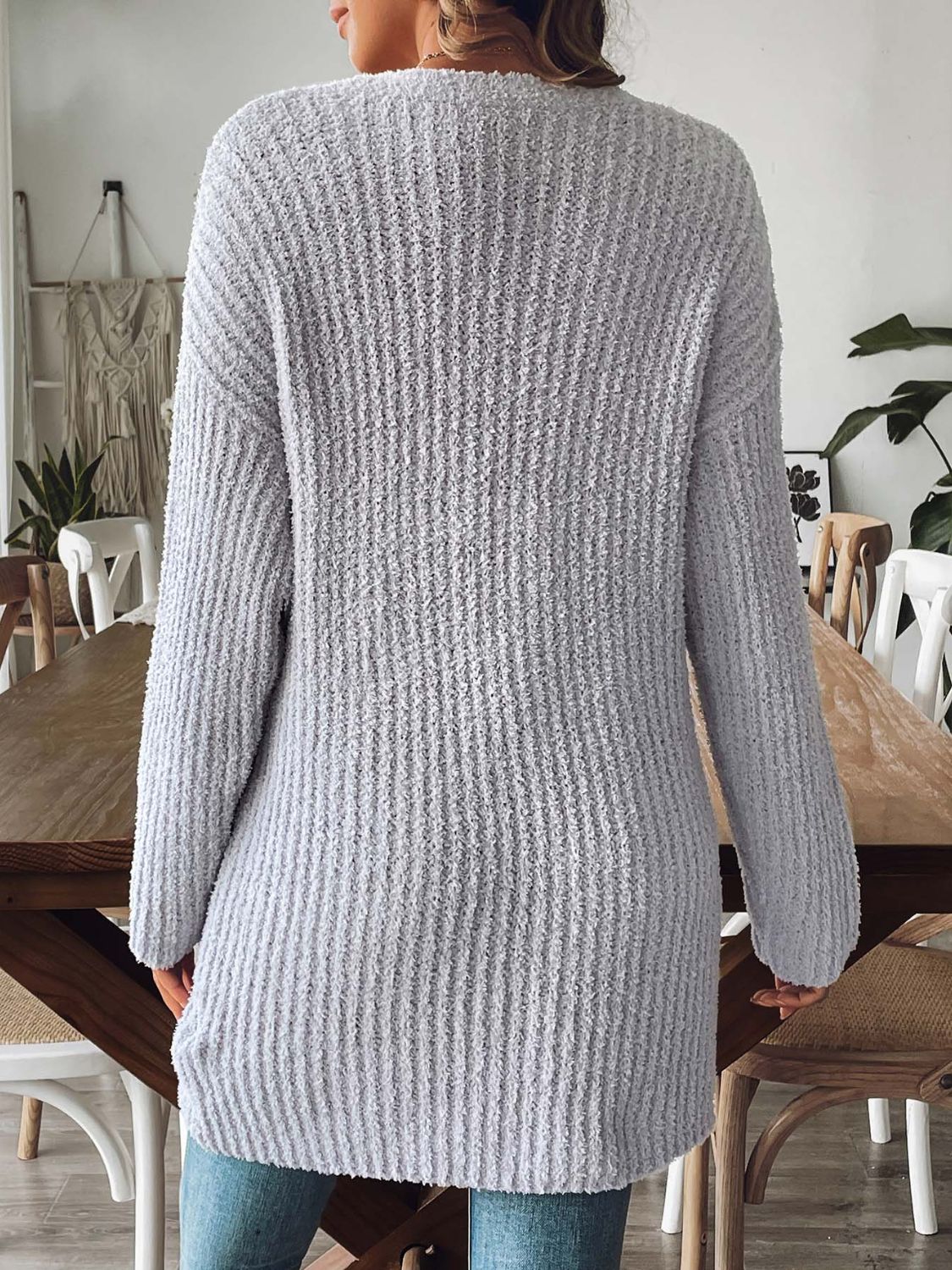 Elisa | Long sleeve open front cardigan