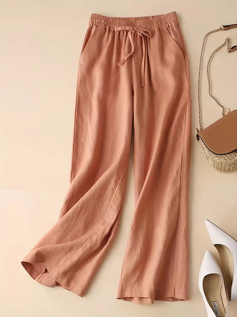 Mallory® | Elegant Straight Linen Pants