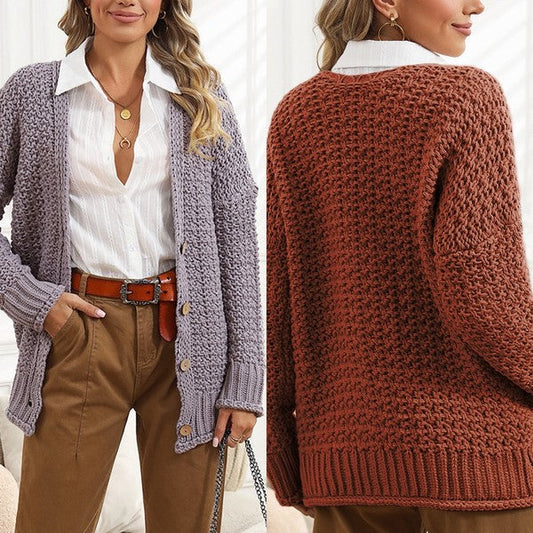 Yoselin | Simple and stylish winter cardigan