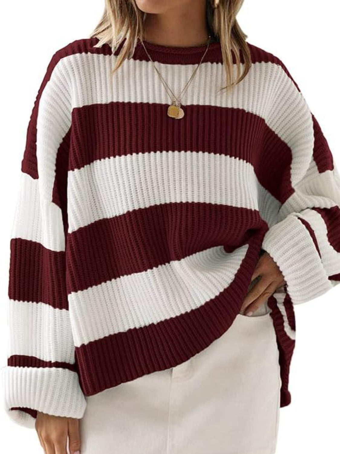 Tania | Crew neck sweater with long sleeves