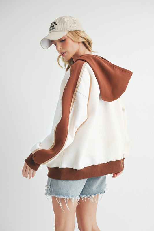 Elvira | Kate color block hoodie